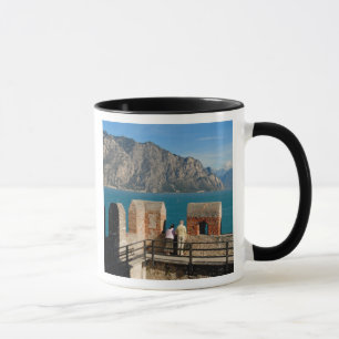 Italy, Malcesine, view from castle tower of Mug