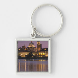 Italy, Mantua Province, Mantua. Town view and 2 Keychain