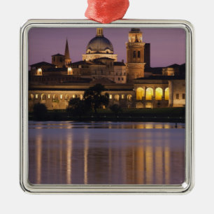 Italy, Mantua Province, Mantua. Town view and 2 Metal Ornament