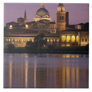 Italy, Mantua Province, Mantua. Town view and 2 Tile