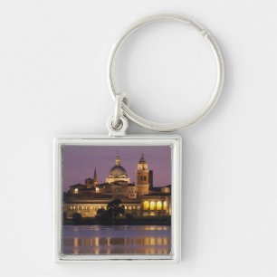 Italy, Mantua Province, Mantua. Town view and Keychain