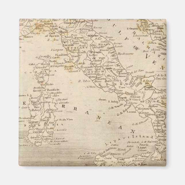 Italy Map by Arrowsmith Magnet (Front)