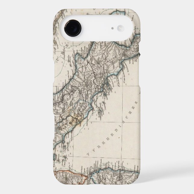 Italy Map by Stieler iPod Touch Case (Back)