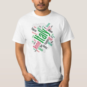 Italy Map Cities T-Shirt