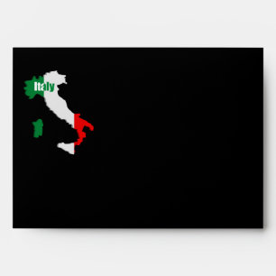 Italy map envelope