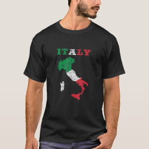 Italy Map Flag Italia Italian Home Country Pride D T-Shirt