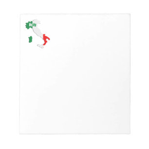 Italy map notepad