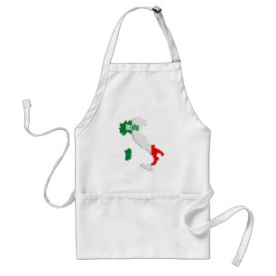Italy map standard apron