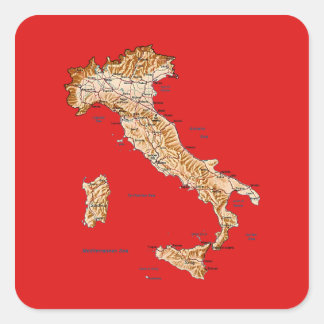 Italy Map Sticker