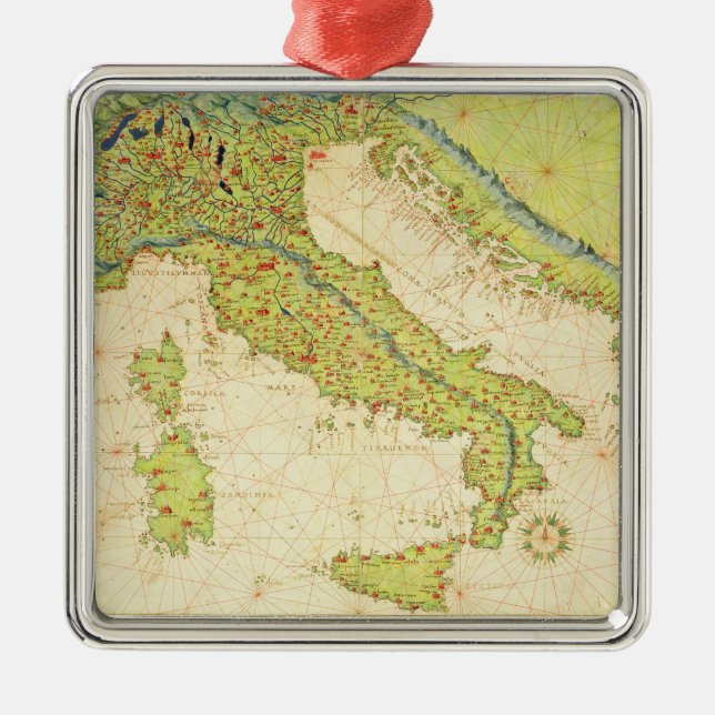 Italy Metal Ornament (Front)
