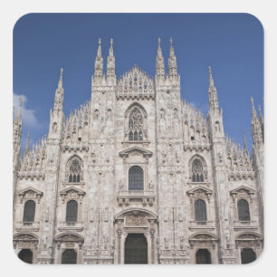 Italy, Milan Province, Milan. Milan Cathedral, 2 Square Sticker