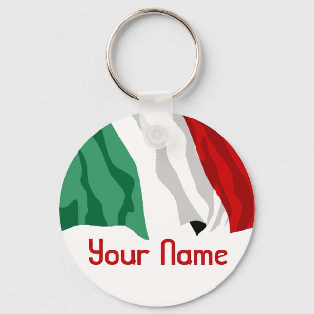Italy - Name - FLAG Keychain (Front)