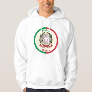 Italy National Emblem Circle Shape Hoodie