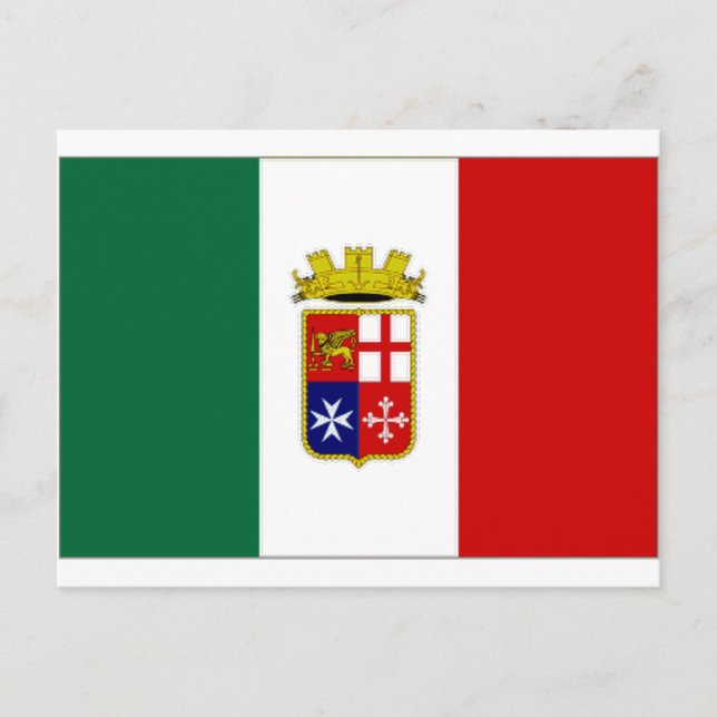 Italy Naval Ensign Postcard (Front)