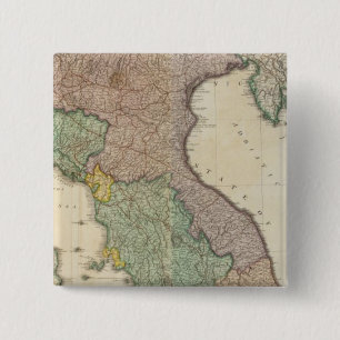 Italy North 2 Inch Square Button