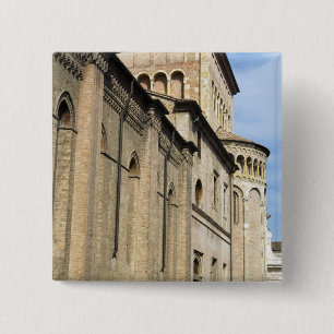 Italy, Parma, Tower of San Giovanni Church 2 Inch Square Button