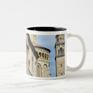 Italy, Parma, Tower of San Giovanni Church Two-Tone Coffee Mug