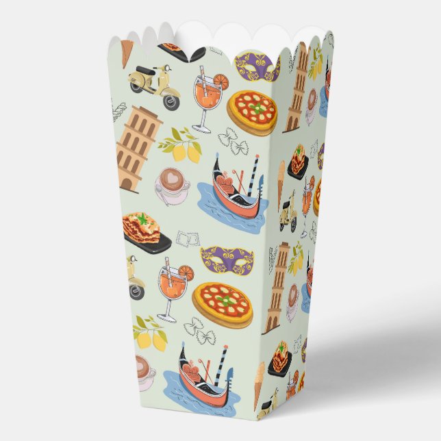  Italy Perfect Vacation Favor Box (Back)