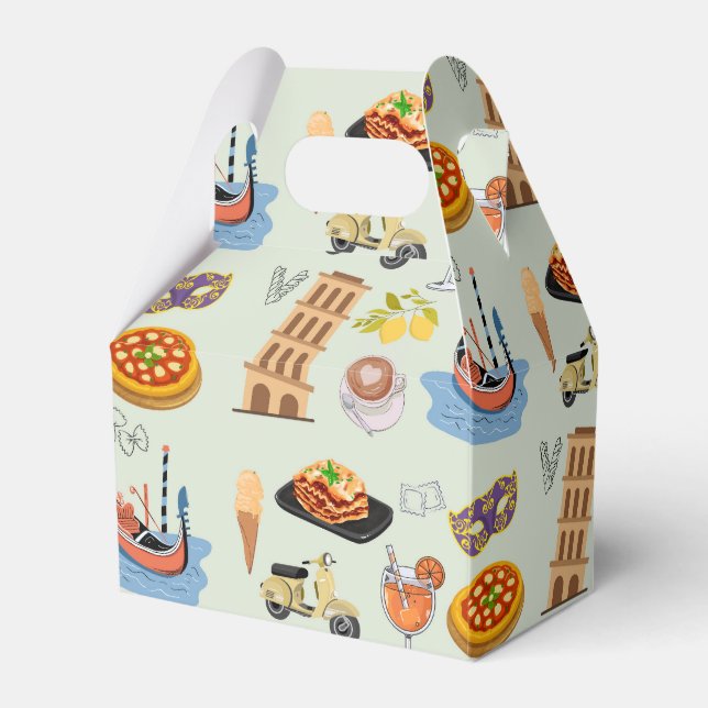  Italy Perfect Vacation Favor Box (Front Side)