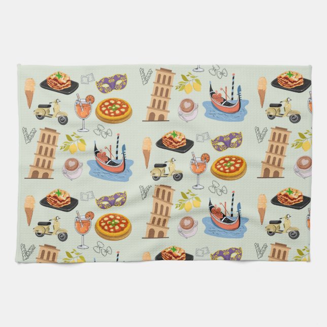 Italy Perfect Vacation Kitchen Towel (Horizontal)