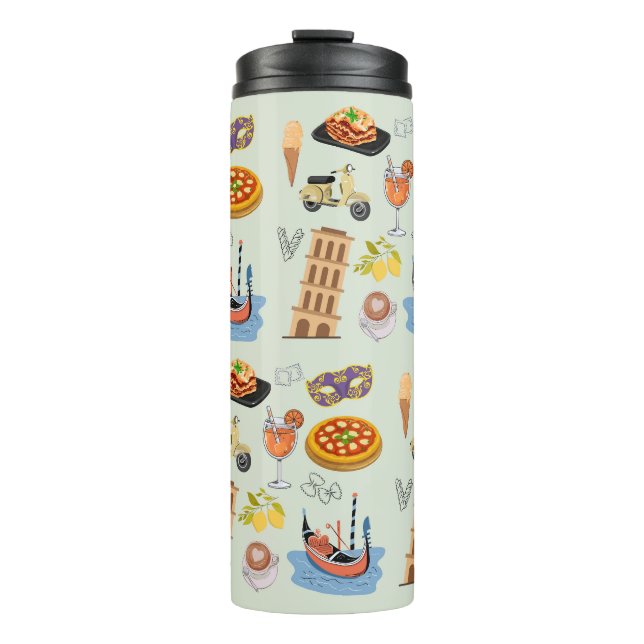 Italy Perfect Vacation Thermal Tumbler (Front)