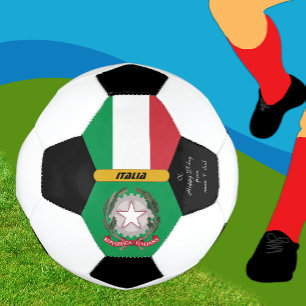Italy Personalized, Flag, Photo Soccer Ball