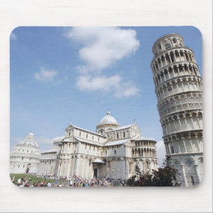 Italy, Pisa. Cathedral, baptistry and Leaning Mouse Pad