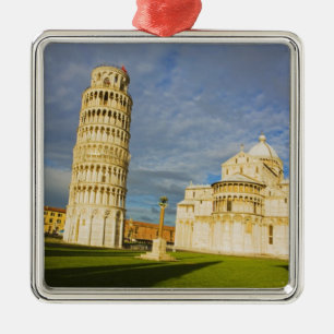 Italy, Pisa, Duomo and Leaning Tower, Pisa, 2 Metal Ornament