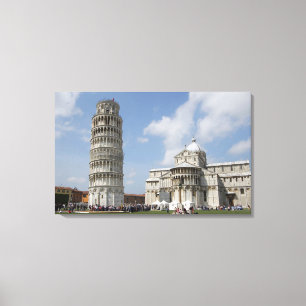 Italy, Pisa. Leaning Tower of Pisa and Canvas Print
