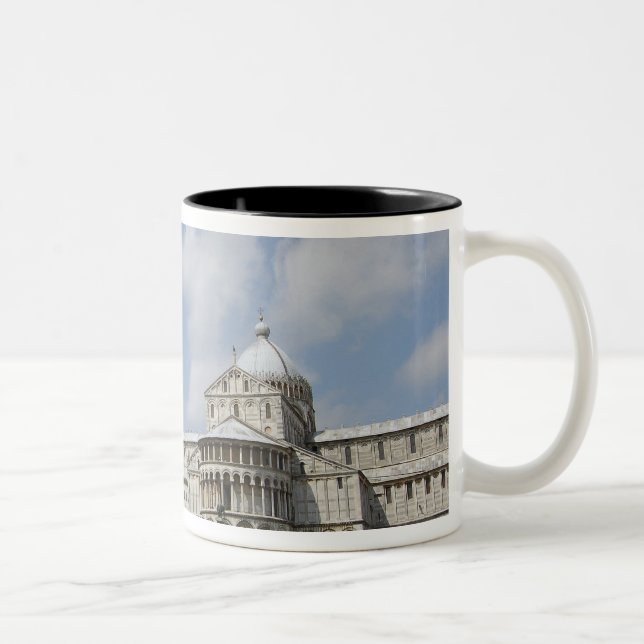 Italy, Pisa. Leaning Tower of Pisa and Two-Tone Coffee Mug (Right)