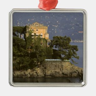 Italy, Portofino. Scenic life on the Metal Ornament