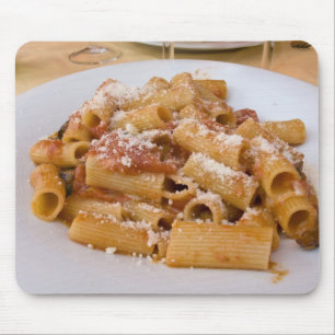 Italy, Positano. Display plate of rigatoni. Mouse Pad