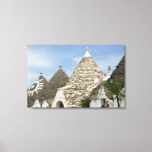 Italy, Puglia, Alberobello, Terra dei Trulli, Canvas Print