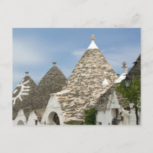 Italy, Puglia, Alberobello, Terra dei Trulli, Postcard
