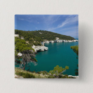 Italy, Puglia, Promontorio del Gargano, Testa 2 Inch Square Button