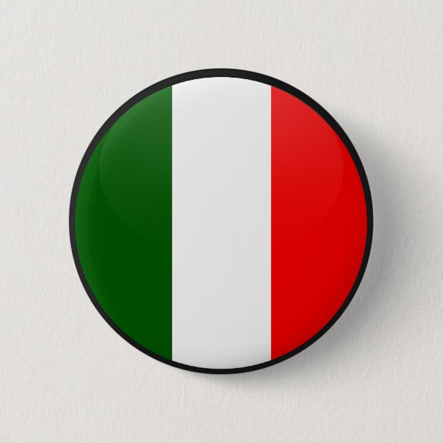 Italy quality Flag Circle 2 Inch Round Button (Front)