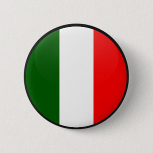 Italy quality Flag Circle 2 Inch Round Button