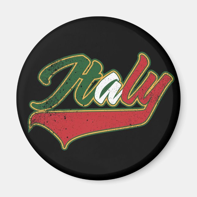Italy Retro Magnet (Front)