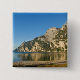 Italy, Riva del Garda, Lake Garda, Mount 2 Inch Square Button