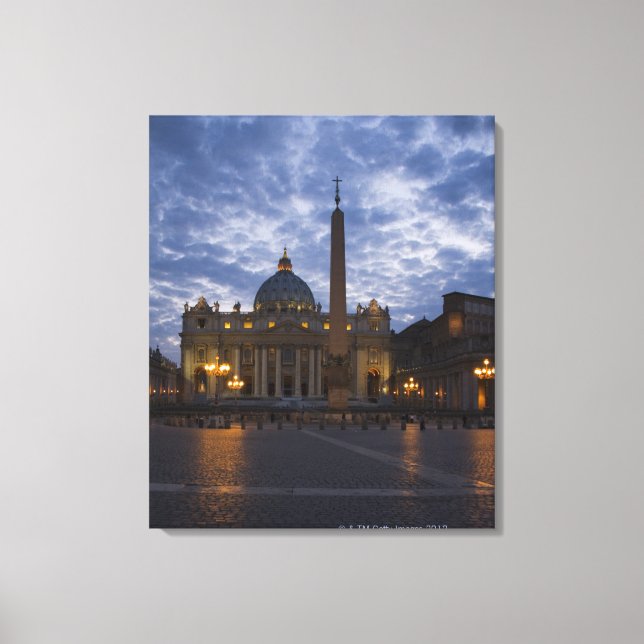 Italy, Rome, Vatican City, St. Peter's Basilica Canvas Print (Front)