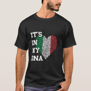 Italy Roots It's In My DNA Heart Italian Pride Ita T-Shirt