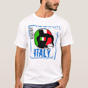 Italy Rugby T-Shirt Pass Ball