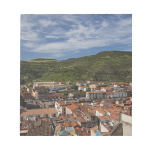 Italy, Sardinia, Bosa. Town view from Castello 2 Notepad