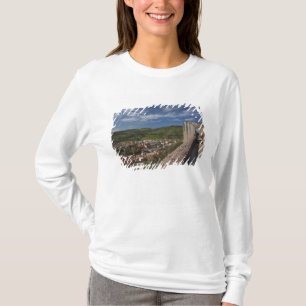 Italy, Sardinia, Bosa. Town view from Castello T-Shirt