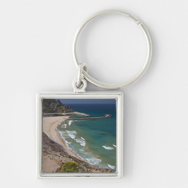 Italy, Sardinia, Buggerru. Buggerru beach and Keychain (Front)
