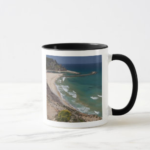 Italy, Sardinia, Buggerru. Buggerru beach and Mug