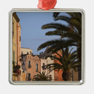 Italy, Sardinia, Cagliari. Buildings and palms Metal Ornament