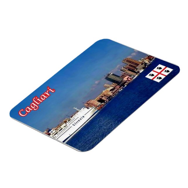 Italy - Sardinia - Cagliari - Harbour - Magnet (Left Side)