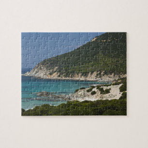 Italy, Sardinia, Solanas. Beach. Jigsaw Puzzle