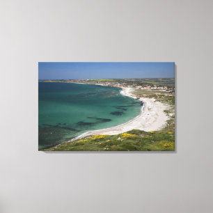 Italy, Sardinia, Tharros. View from the Canvas Print